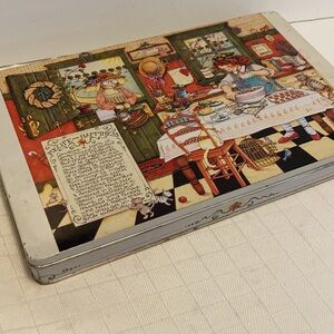 Mary Engelbreit Midwest tin Recipe for happiness Ann Estelle rare hard to find